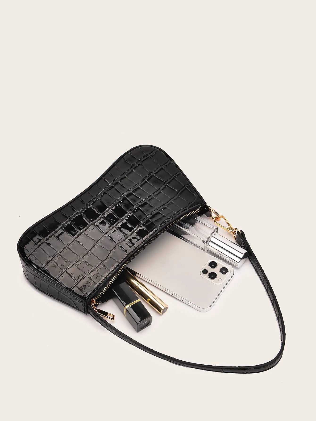 Crocodile Embossed Matching Bag for Women, Elegant Gift Idea, Perfect Accessory for Formal Dresses, Wedding, Prom, Birthday, Valentine’s Day, Stylish Outfit Complement, Chic and Trendy Purse for Special Occasions