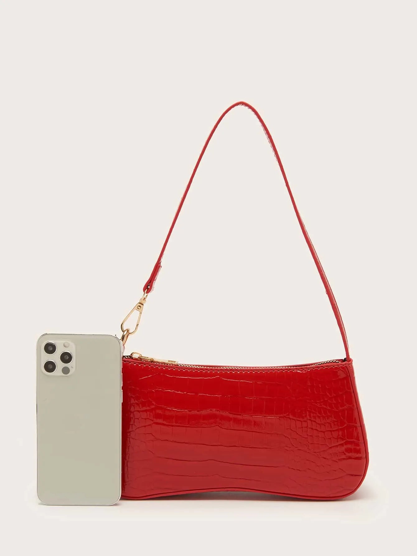 Crocodile Embossed Matching Bag for Women, Elegant Gift Idea, Perfect Accessory for Formal Dresses, Wedding, Prom, Birthday, Valentine’s Day, Stylish Outfit Complement, Chic and Trendy Purse for Special Occasions