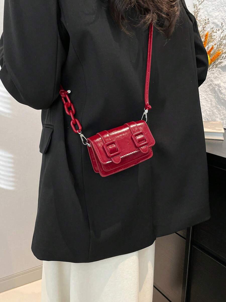 2,25 Autumn/Winter Fashionable Miniature Lipstick-Shape Candy Crossbody Bag For Women, Versatile Small Shoulder Bag