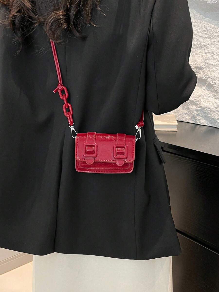 2,25 Autumn/Winter Fashionable Miniature Lipstick-Shape Candy Crossbody Bag For Women, Versatile Small Shoulder Bag