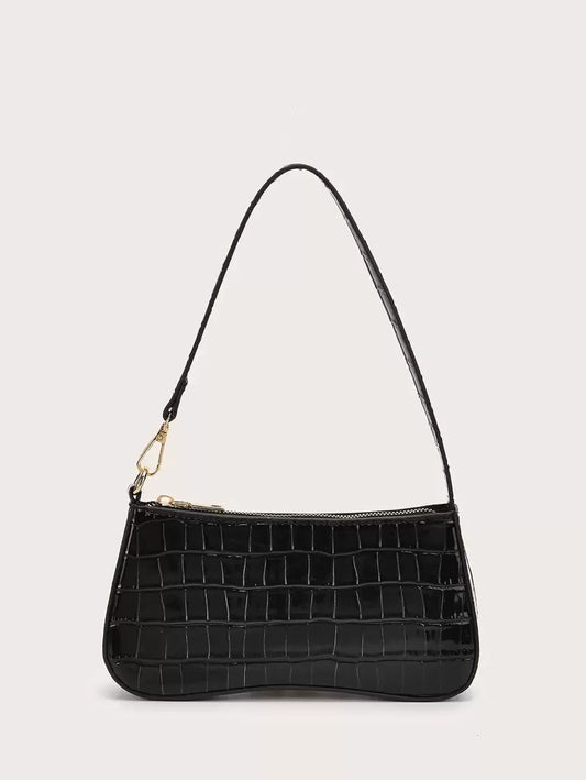 Crocodile Embossed Matching Bag for Women, Elegant Gift Idea, Perfect Accessory for Formal Dresses, Wedding, Prom, Birthday, Valentine’s Day, Stylish Outfit Complement, Chic and Trendy Purse for Special Occasions