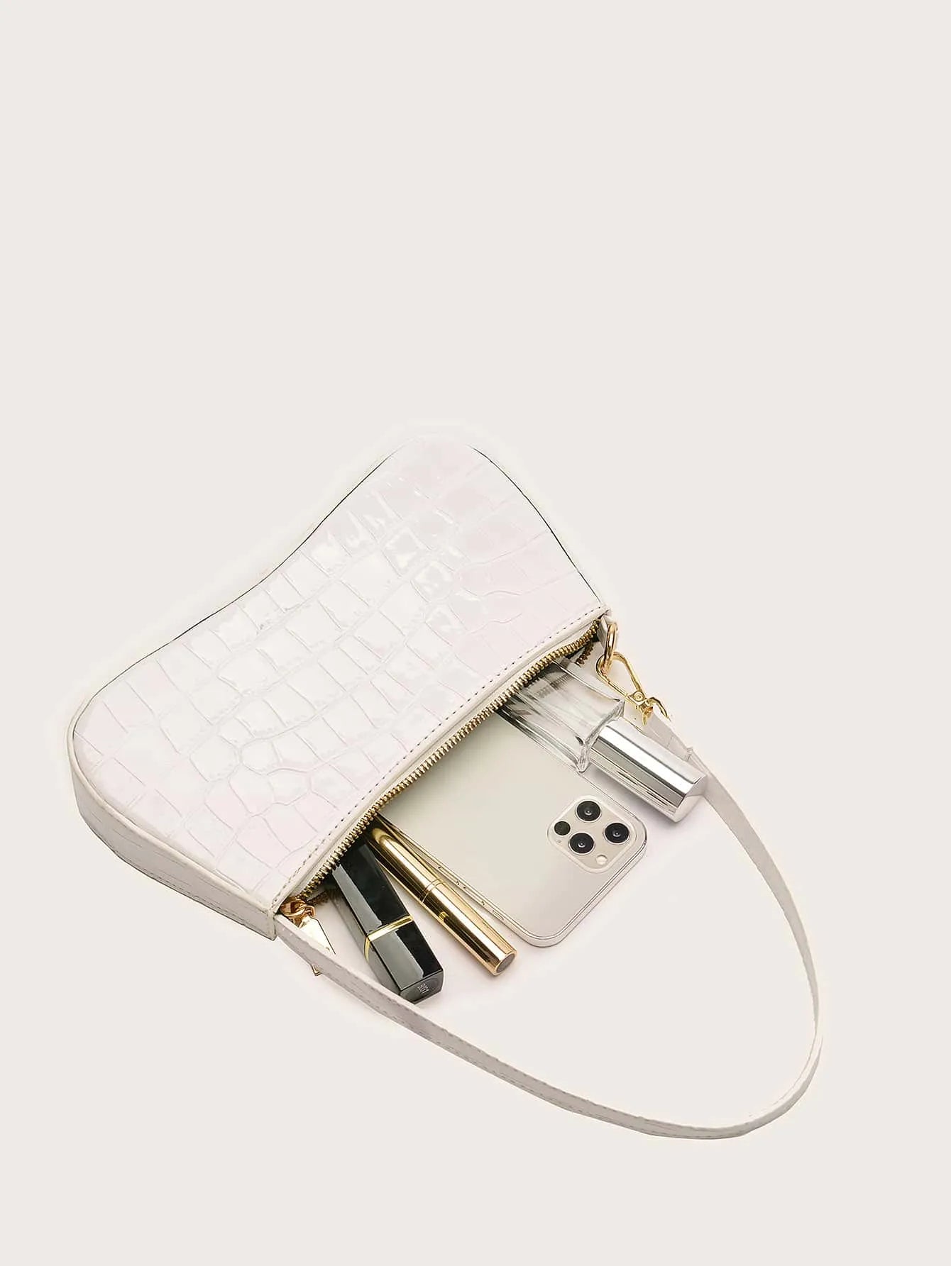 Crocodile Embossed Matching Bag for Women, Elegant Gift Idea, Perfect Accessory for Formal Dresses, Wedding, Prom, Birthday, Valentine’s Day, Stylish Outfit Complement, Chic and Trendy Purse for Special Occasions